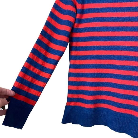Talbots Marino Wool Striped Sweater Size Medium - Picture 6 of 7